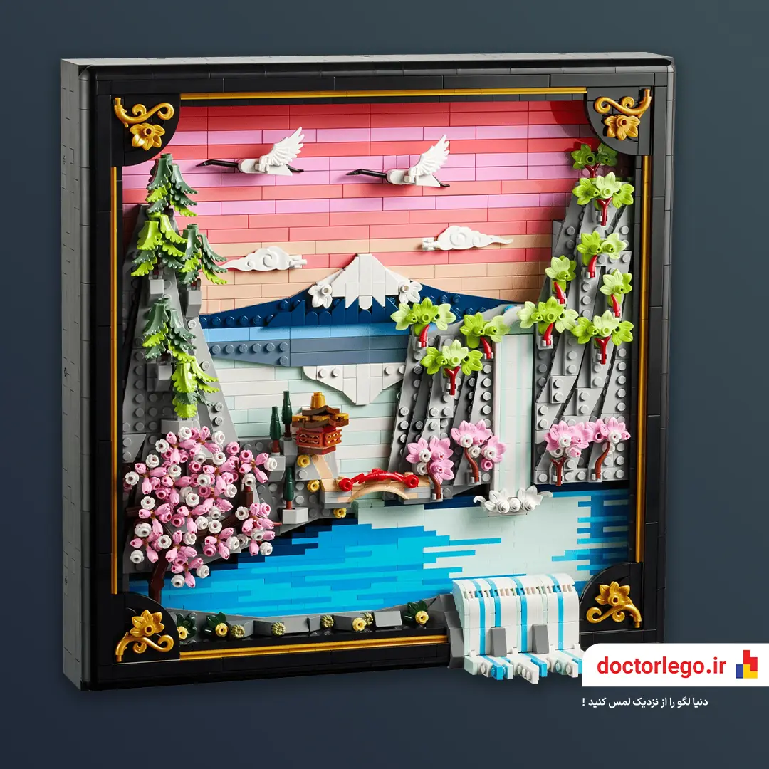 31218 لگو تابلو ژاپنی Japanese Cherry Blossom Landscape 31218